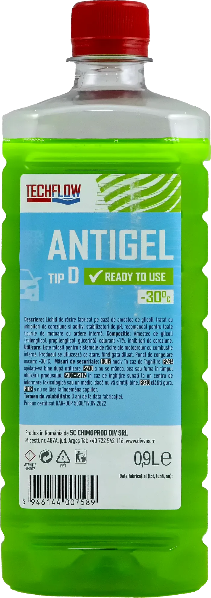 Antigel Techflow Verde Tip D